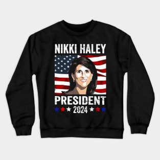 Nikki Haley for President Nikki Haley 2024 Campaign Crewneck Sweatshirt